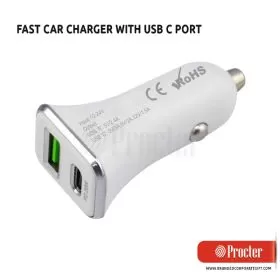FAST Car Charger With USB C Port C155