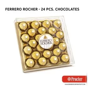 Ferrero Rocher - 24 Pcs. Exquisite Hazelnut and Milk Chocolate