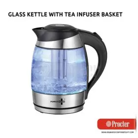 Glass Kettle With Tea Infuser Basket H160