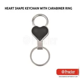 HEART Shape Keyring With Carabiner Ring J56