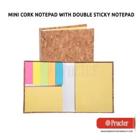 MINI CORK Notepad With Double Sticky Notepad And Strips B98