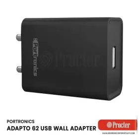 Portronics ADAPTO 62 USB Wall Adapter Without Cable