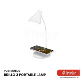 Portronics BRILLO 3 Portable Lamp with Wireless Charger