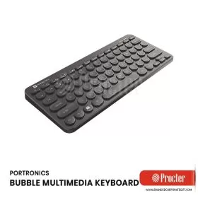 Portronics BUBBLE Multimedia Wireless Keyboard