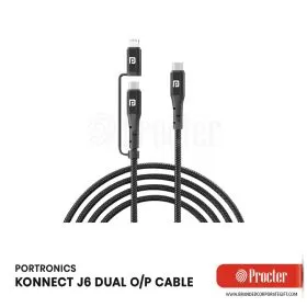 Portronics KONNECT J6 Dual Output 60W Cable