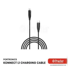 Portronics KONNECT L1 20W Type C to 8 Pin Quick Charging Cable