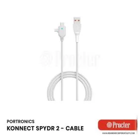 Portronics KONNECT SPYDR 2 Multi Functional Charging Cable