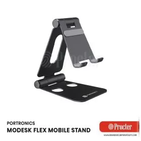 Portronics MODESK FLEX Adjustable Foldable with 180 Degree View Mobile Holder