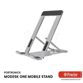 Portronics MODESK ONE Universal Mobile & Tablet Holder with 5 Adjustable Angles