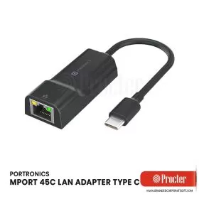 Portronics MPORT 45C Type C Ethernet LAN Adapter