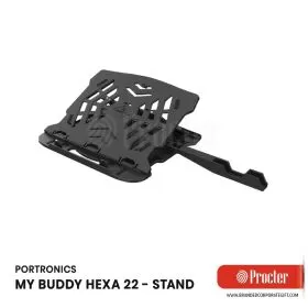 Portronics MY BUDDY HEXA 22 Adjustable Tabletop Laptop Stand with Mobile Holder