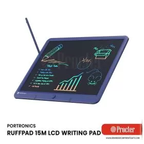 Portronics RUFFPAD 15M Re Writable Multicolor LCD Writing Pad