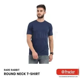 Rare Rabbit ROUND NECK T-Shirt Navy Blue