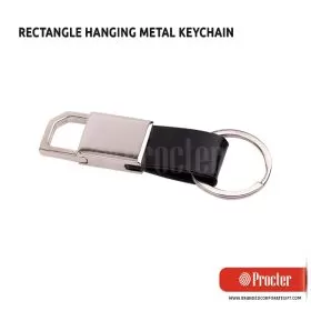 RECTANGLE Hanging Metal Keychain J124