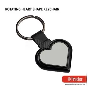 ROTATING Heart Shape Keychain J99 