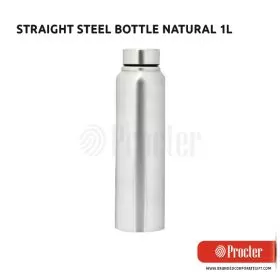 STRAIGHT Steel Bottle Natural H200