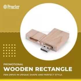 Wooden Rectangle USB Pendrive Shell CSW706