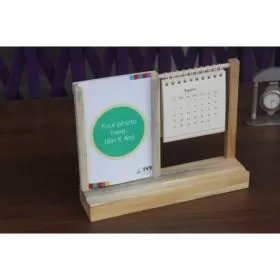 Wooden Warli utility Desk Calendar