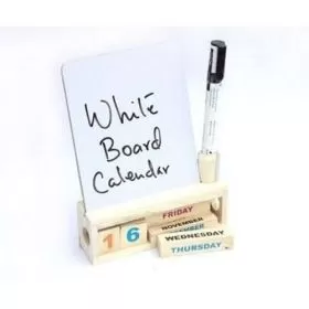 Wooden White board Calendar