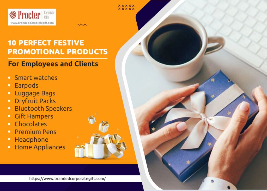 10 Perfect Festive Promotional Products for Your Employees and Clients - Infographic