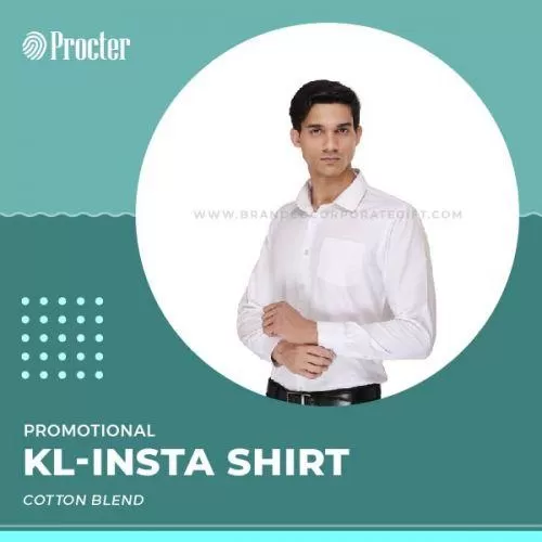 White Shirt KL-INST SHIRT-1 in bulk for corporate gifting | Neck T-shirt wholesale distributor & supplier in Mumbai India