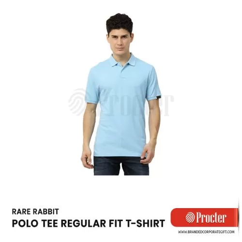 Rare Rabbit POLO TEE T-Shirt Sky Blue in bulk for corporate gifting ...