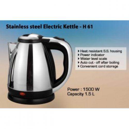 STAINLESS STEEL ELECTRIC KETTLE (1.5 L) H61